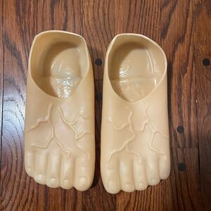 Unique Foot-Shaped rubber Slippers